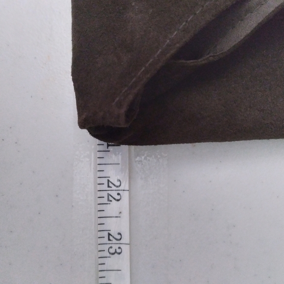 San francisco collection suede zip up waistcoat vest - Picture 7 of 7